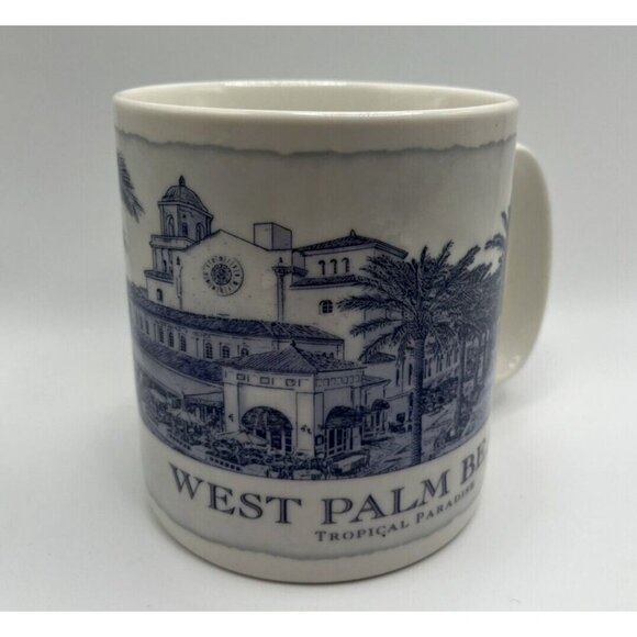 Starbucks Coffee West Palm Beach 18 Oz Mug Cup 2007 - Picture 2 of 6